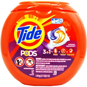洗濯用洗剤 TIDE PODS(タイドポッズ)スプリングメドー(57回分) 商品画像