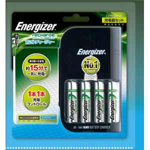 Energizer（エナジャイザー） 単三/単四充電器 15分チャージャー  CH15MN2