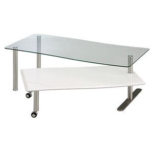 あずま工芸 リビングテーブル GLT-2231WH ホワイト