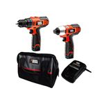 BLACK＆DECKER（ブラック＆デッカー） 10.8Vドリルドライバー／コードレスインパクトドライバー LXDI10-2