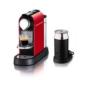 NESPRESSO（ネスプレッソ） エスプレッソマシーン CitiZ（シティズ） レッド C110REA3B エアロチーノ（ミルク加熱泡立て器）付き - 拡大画像