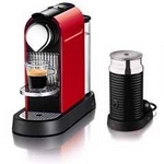 NESPRESSO(ネスプレッソ) エスプレッソマシーン CitiZ(シティズ) レッド C110REA3B エアロチーノ(ミルク加熱泡立て器)付き