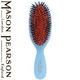 MASON PEARSON（メイソンピアソン） ナイロン+猪毛ブラシ ポケットミックス ブルー 【正規輸入品】 - 縮小画像1