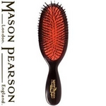 MASONPEARSON（メイソンピアソン）猪毛ブラシポケットブリッスルヘアブラシダークルビー【正規輸入品】