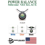 POWERBALANCE（パワーバランス） シリコンネックレス／ブラック