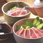 焼津・仲買人厳選【炭火焼 炙り鮪300g】タレ、わさび付、スライスカット済み