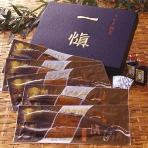 【お中元用 のし付き(名入れ不可)】【愛知県産うなぎ使用】うなぎ割烹「一愼」特製うなぎ長蒲焼約140g×5尾(たれ、山椒セット)