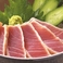 【お中元用 のし付き(名入れ不可)】焼津・仲買人厳選【炭火焼 炙り鮪450g・トロ南鮪120gセット】タレ、わさび付、カット済み