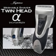 独立フロート2枚刃搭載の髭剃り TWIN HEADα（ツインヘッド アルファ） 鼻毛カッター付き商品画像