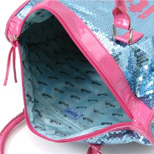 kitson(キットソン) スパンコール ボストンバッグ LEGGAGE SEQUIN TOTE /LightBlue