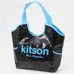 kitson(Lbg\) XpR[ lIJ[obO NEON SEQUIN TOTE BAG /Blue