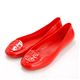 Tory Burch(トリーバーチ) ラバー バレエパンプス  レッド 8(25.0cm相当)