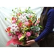 生花 華やかアレンジフラワーブーケ【花束】舞(まい)全高約55cm - 縮小画像3