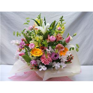 【母の日限定販売】アレンジ花束「四季の彩り」 5月旬のお花がいっぱい