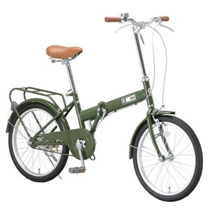 Raychell（レイチェル） 折り畳み自転車 20インチ 09 OF-20R-OL オリーブ - 拡大画像