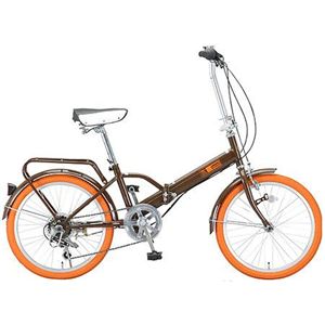 Raychell（レイチェル） 折り畳み自転車 20インチ 09 MF-206RC-BW ブラウン - 拡大画像