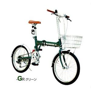 B-GROW 折畳自転車 BF-K206-GR グリーン画像1