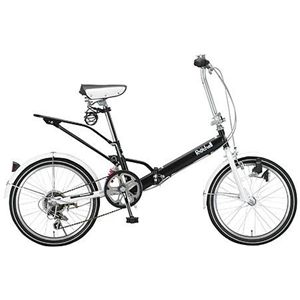 Raychell（レイチェル） 折り畳み自転車 20インチ 09 VO-206R-BK ブラック - 拡大画像