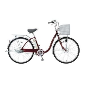 SANYO(サンヨー) 電動自転車 エネループ 26インチ CY-SPF226A-R ワインレッド 【電動アシスト自転車】 - 拡大画像
