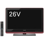 SHARP（シャープ） AQUOS（アクオス） 26V型 地上波デジタル液晶カラーテレビ LC-26DZ3-R レッド