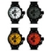 MAX XL WATCHES（マックスエックスエルウォッチ） レザーベルト腕時計 47ミリ 5-MAX523 ホワイトフェイス 4枚交換レンズ付