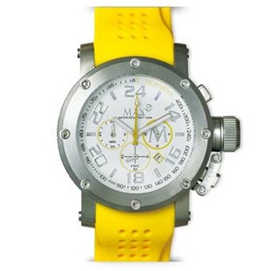 MAX XL WATCHES（マックスエックスエルウォッチ） ラバーベルト腕時計 5-MAX517 47ミリ イエロー