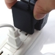 DSi専用コンパクト家庭コンセント（AC）充電器 (ブラック) RX-JUADSiBK  - 縮小画像4