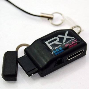 Rix(リックス) イヤホン平型端子/3.5φステレオミニジャックをdocomo FOMA外部接続端子に変換アダプタ (ブラック) RX-HEM434FBK 【3個セット】 AV・デジモノ AV・デジモノ FOMA docomo モバイル周辺機器 変換アダプタ