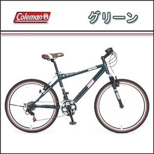 Coleman（コールマン） 26インチ 18段変速 フロントサスペンション付き マウンテンバイク ATB2618 レッド
