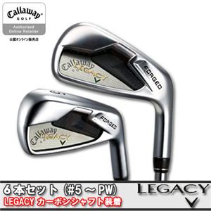 Callaway（キャロウェイ）レガシー 軟鉄アイアン LEGACY カーボンシャフト 6本セット（#5～PW）k R - 拡大画像