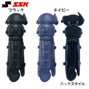 SSK（エスエスケイ）硬式用ダブルカップレガーツ CKL750 L ネイビー  - 拡大画像