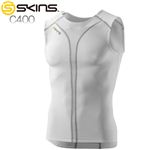 SKINS�ʥ����󥺡� ��󥺥���ץ�å���� C400 ���󥯥١����쥤�䡼 �ۥ磻�� C55042110 XL �ۥ磻��