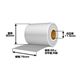 【上質ロール紙】76mm×80mm×17.5mm (100巻入り)