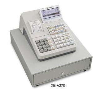SHARP(シャープ) レジスター XE-A270 【2台】 (1台につきレジロール5巻付き)