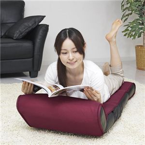 マッサージ座椅子（ヒーター付き） スイッチチェア プレミアム AIM-105 カシスレッド