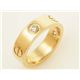 【現品限り】Cartier（カルティエ） ラブリング ハーフダイヤ YG #50 イエローゴールド 【中古A】