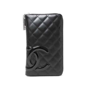 CHANEL（シャネル） カンボンライン ラウンドファスナー長財布 / 品 ブラック/ブラック A26710 【未使用】