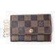 【現品限り】LOUIS VUITTON(ルイ ヴィトン) キーケース6本 ダミエ N62630 【中古B】