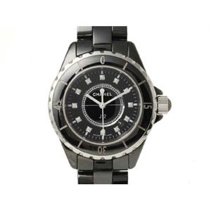 �y���i����zCHANEL�i�V���l���j J12 33mm ���f�B�[�X �u���b�N�Z���~�b�N 12P�_�C�� �N�H�[�c ������:�u���b�N H1625 �y����A�z