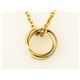 【現品限り】Cartier(カルティエ) トリニティネックレス スリーカラーゴールド イエロー/ホワイト/ピンク 【中古A】