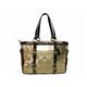 【現品限り】Coach（コーチ） パッチワーク ギャラリートートバッグ ゴールド/ブラウン 10388 【中古A】