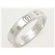 【現品限り】Cartier(カルティエ) ハッピーバースデーリング SM WG ♯50 ホワイトゴールド 【中古A】