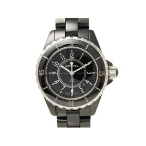 �y���i����zCHANEL�i�V���l���j J12 33mm �u���b�N�Z���~�b�N �N�H�[�c ���f�B�[�X /�u���b�N H0682 �y����A�z