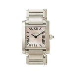 【現品限り】Cartier(カルティエ) タンクフランセーズSM SS クリスマス限定 クォーツ レディース 文字盤:シルバー/ピンク 【中古SA】 【現品限り】Cartier(カルティエ) タンクフランセーズSM SS クリスマス限定 クォーツ レディース 文字盤:シルバー/ピンク 【中古SA】