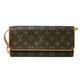 【現品限り】LOUIS VUITTON(ルイ ヴィトン) モノグラム ポシェットツインGM M51852 【中古B】
