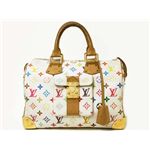 【現品限り】LOUIS VUITTON（ルイ ヴィトン） マルチカラー スピーディ30 ブロン（白） M92643 【中古BC】|