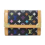 【現品限り】LOUIS VUITTON（ルイ ヴィトン） マルチカラー コインケース 黒 M92656 【中古SA】|