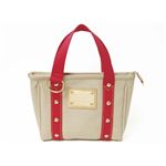 【現品限り】LOUIS VUITTON（ルイ ヴィトン） アンティグア カバPM ベージュ/赤 M40038 【中古SA】|