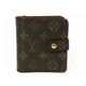 【現品限り】LOUIS VUITTON(ルイ ヴィトン) モノグラム コンパクトジップ M61667 【中古B】