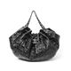 【現品限り】CHANEL（シャネル） チェーンショルダー フラワー/ココステッチ 黒 エナメル 【中古SA】
